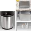 Sefdrert 3-Pack Stainless Steel Trash Can Flap Lids, Integrated Balanced Swing Flap, Trash Lid B view 4