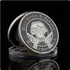 REZAJDUIE USA Marine Challenge Coin, Antique Skull Commemorative Souvenir Coin view 2
