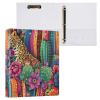 3-Ring Binder, Cactus Leopard Print, Colorful Mexican Design, 1.5 in, D-Ring Office Binder view 1