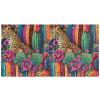 3-Ring Binder, Cactus Leopard Print, Colorful Mexican Design, 1.5 in, D-Ring Office Binder view 2