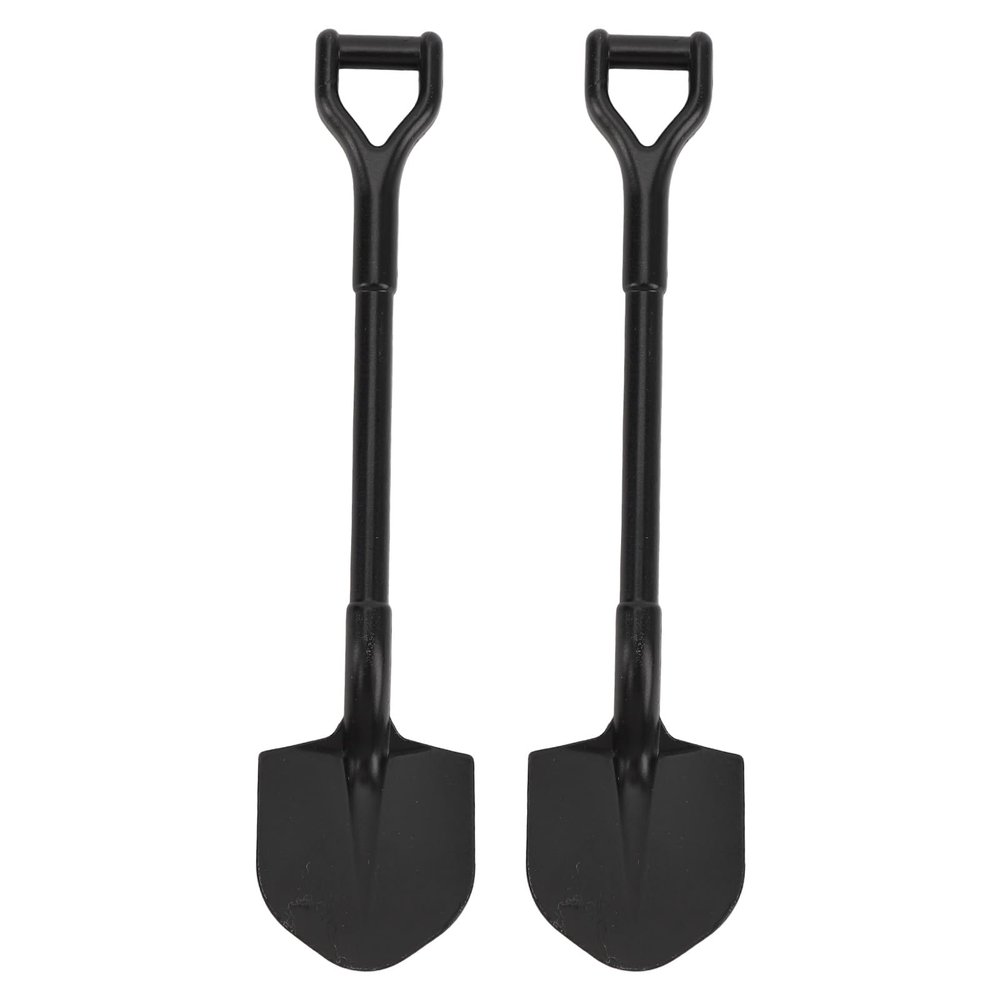 Alomejor 2-Piece Simulated Shovel Accessories for 1/10, 1/24, and 1/18 RC Crawler Cars
