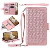GoodcAcy Leather Wallet Case for Oppo A94 4G/F19 Pro/F19 Pro Plus, Pink view 1