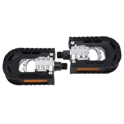1 Pair of Wide, Flat Folding Bicycle Pedals for Folding Bikes, Mountain Bikes and Road Bikes
