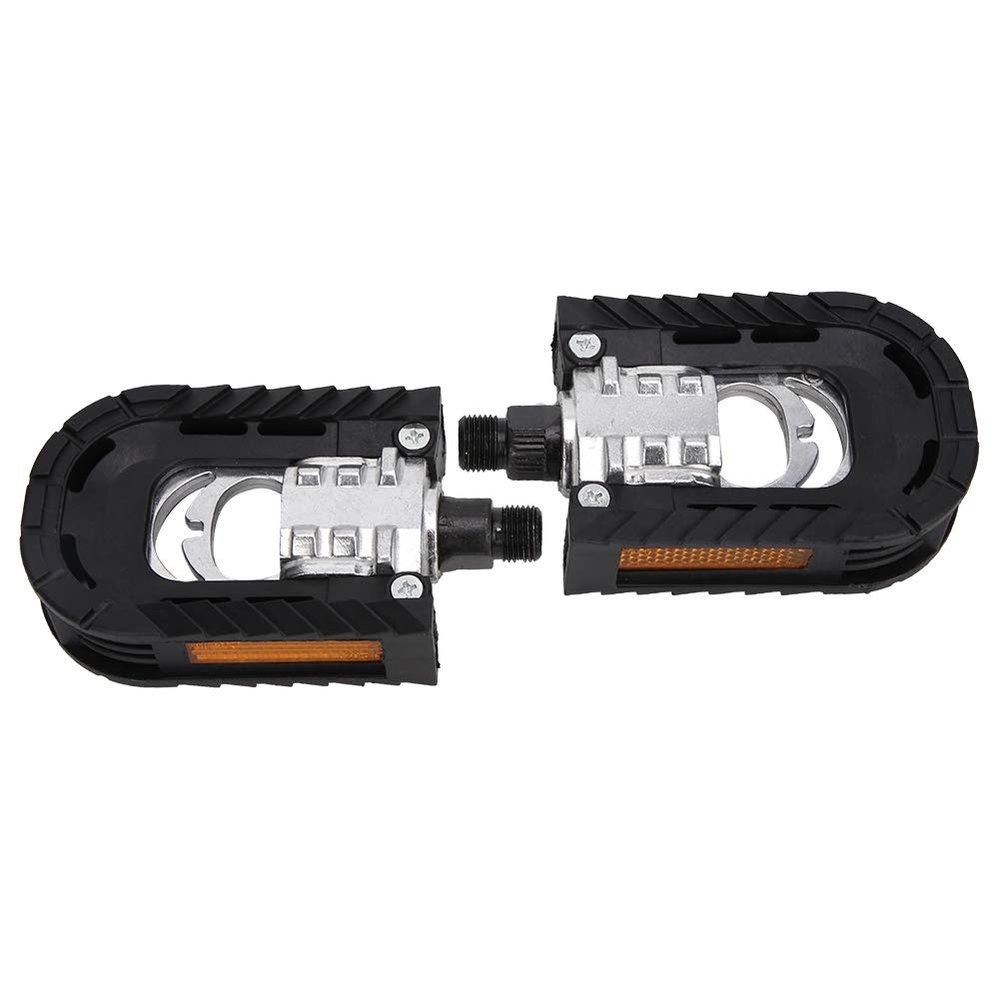 1 Pair of Wide, Flat Folding Bicycle Pedals for Folding Bikes, Mountain Bikes and Road Bikes