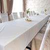 texpot Tablecloth 240 x 1260 cm Cotton Table Linen, Shiny White view 1