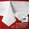 texpot Tablecloth 240 x 1260 cm Cotton Table Linen, Shiny White view 2
