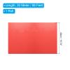 PATIKIL Clear Floral Gift Wrapping Paper, 16" x 98 ft, Light Red view 2