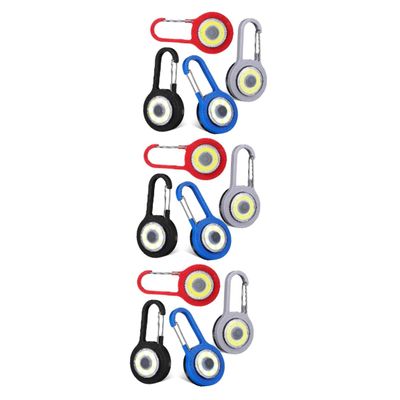INOOMP 12-Piece Mini Keychain Flashlights, Portable, Adjustable Brightness
