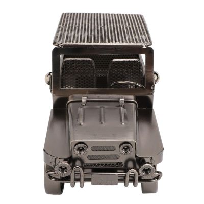 Cosiki Vintage Antique Metal Car Figurine, Handmade, Silver