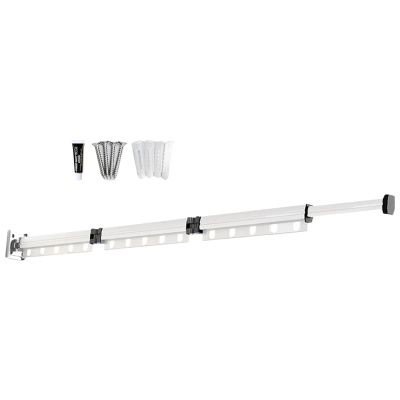 Nuyhgtr Wall-Mounted Foldable Clothes Drying Rack