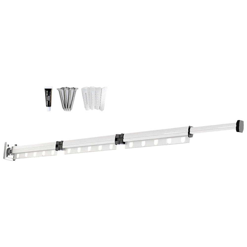 Nuyhgtr Wall-Mounted Foldable Clothes Drying Rack