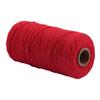 Red Braided Cotton Cord, 100 m, 3 mm, for Macramé view 1
