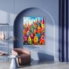 Colorful Houses 5D Diamond Painting Kit, Full Drill, 90 x 120 cm, P-38 view 2