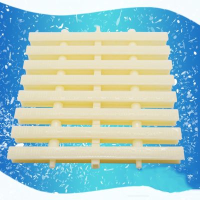 BZJPRFC ABS Pool Overflow Drain Grate, Floor Drain Cover, Three-Hole Splice 90° Corner, Indoor/Outdoor Water Drain (18 x 100 cm/10 pcs)