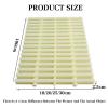 BZJPRFC ABS Pool Overflow Drain Grate, Floor Drain Cover, Three-Hole Splice 90° Corner, Indoor/Outdoor Water Drain (18 x 100 cm/10 pcs) view 2
