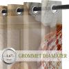 Odot Semi-Sheer Curtains with Grommets, 3D Sand Beach Shell Pattern, 2-Piece Set, 42.13 x 83.86 in view 4
