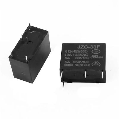 HF33F JZC-33F-005-HS3/JZC-33F-012-HS3/JZC-33F-024-HS3 Power Relay, 5A 250VAC, 4-Pin, 5-Pack (24V)