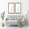 Duisburger-Rahmen24 Solid Wood Picture Frame, Vintage Retro, 65 x 90 cm, Green-Gold view 3