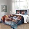 VesFy Kids' 3D Wild Tiger Print Duvet Cover Set, Soft Microfiber Bedding with Pillowcase, 3-Piece, Zipper, Twin/Full/King view 4
