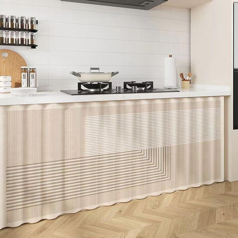 FUELIX Kitchen Cabinet Curtain, A11, W140 x H60 cm