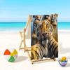 KIDSLOVE Tiger Beach Towel, Microfiber, 90 x 180 cm view 4