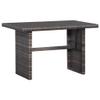 BUKSCYJS 3-Piece Garden Furniture Set, Gray PE Rattan Bistro Set with Cushions view 4
