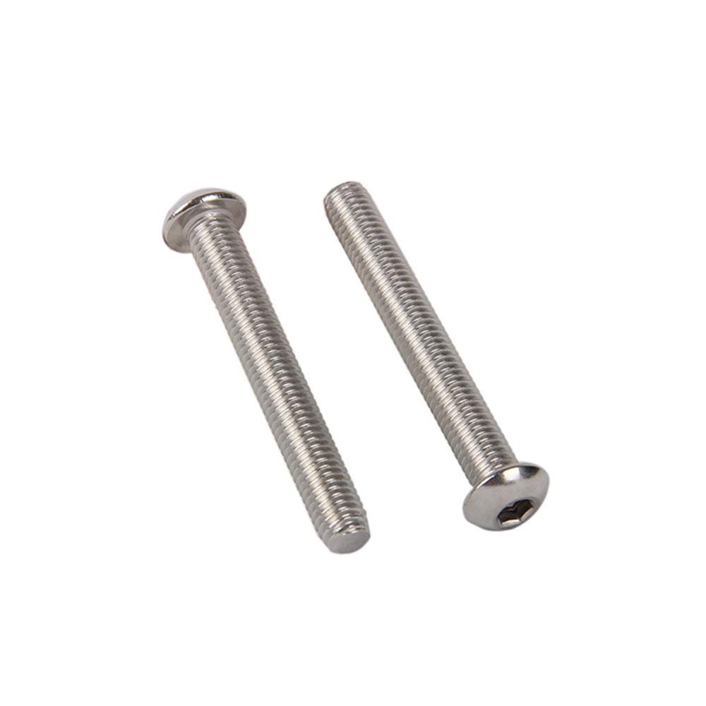 Cilky M8 Stainless Steel Button Head Socket Screws, 10 Pack, M8 x 60 mm