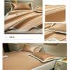 Cooling Ice Silk Bed Mat with Matching Pillowcases, Gold, Super King, 180 x 200 cm view 2