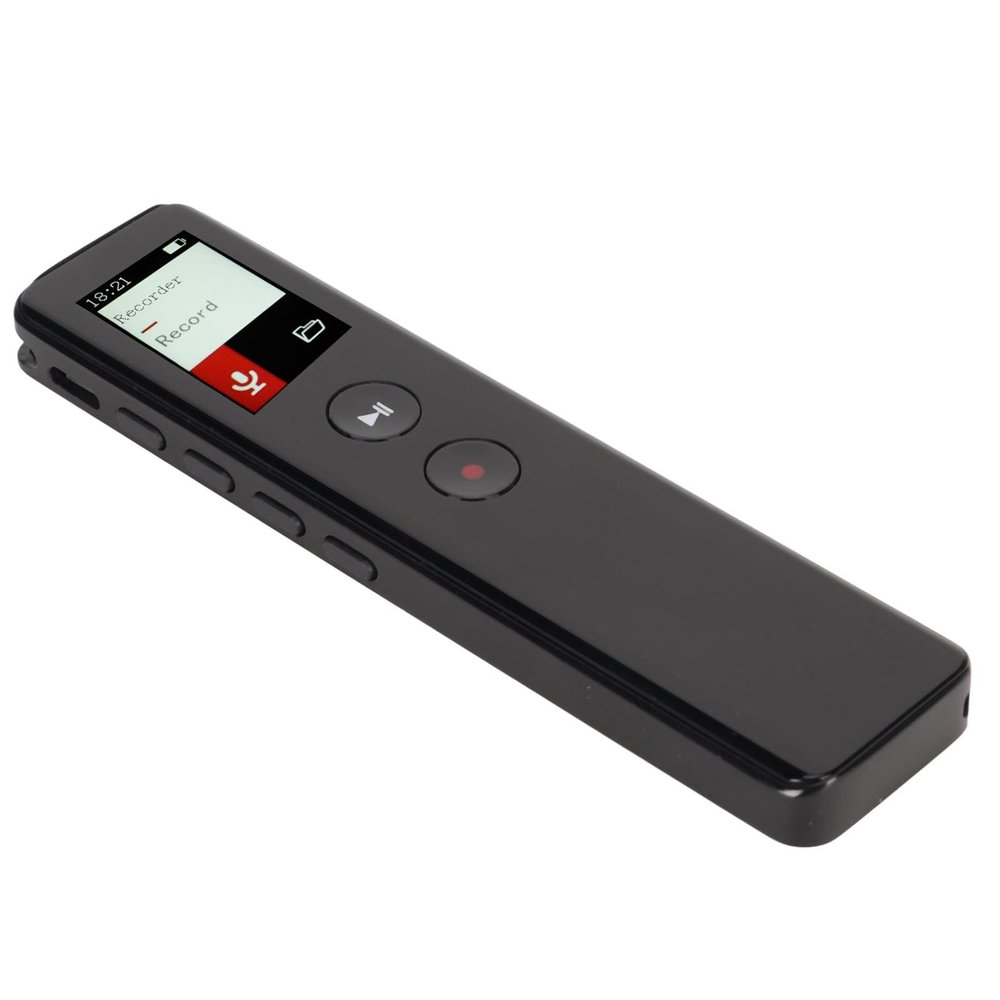 Yunseity Digital Voice Recorder, 5.0, Noise Reduction, Voice-Activated, 2 Sensitive Microphones, 35-Hour Recording, 16GB