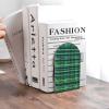 Blue and Green Scottish Tartan Plaid Wooden Bookends, Versatile Desk Organizer for Office Supplies, Books and Documents view 3