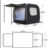 WDMNAO Car Extension Tent for Jeep Cherokee 2014–2018, Rear Hatch Tent with Mosquito Net and Weather Protection, Brown view 2