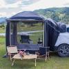 WDMNAO Car Extension Tent for Jeep Cherokee 2014–2018, Rear Hatch Tent with Mosquito Net and Weather Protection, Brown view 4