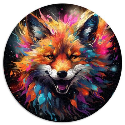 Animal Fox Puzzle, 1,000 Pieces, 26.5 x 26.5 Inches, for Adults