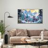 Wolf Paint by Numbers for Adults, DIY Snowy Mountain Canvas Kit, Unframed, 180 x 100 cm view 2