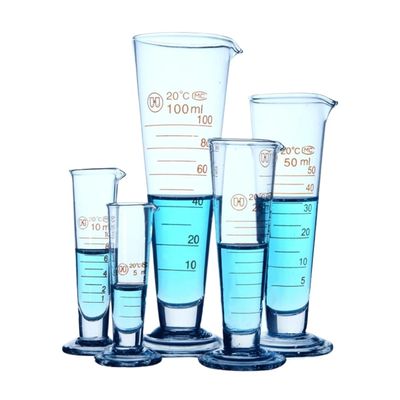 5 10 20 25 50 100 250 500 1000 mL Conical Glass Measuring Cup, Triangular Beaker, Graduated Laboratory Glassware (1000 mL)