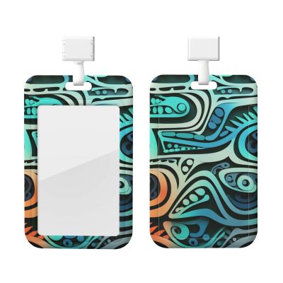 Vertical Slide ID Badge Holder with Lanyard