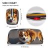 GaxfjRu Funny Corgi Butt Brown Leather Pencil Case view 4