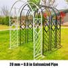 Galvanized Metal Garden Rose Arch Trellis for Climbing Plants view 2