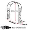 Galvanized Metal Garden Rose Arch Trellis for Climbing Plants view 3
