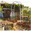 Galvanized Metal Garden Rose Arch Trellis for Climbing Plants view 4