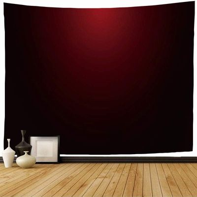 Sxakswol Large Red Tapestry, 300 x 250 cm, 3D Gradient Wall Hanging