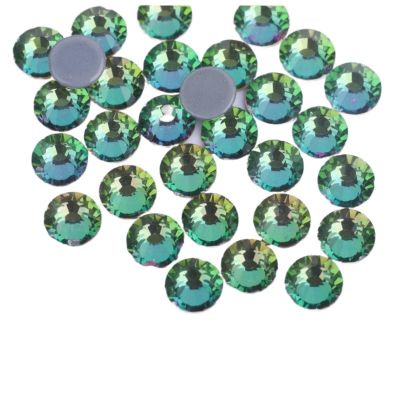 Green Series Hotfix Glass Rhinestones, Green Flame, SS8, 1,440 Pieces