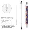 fifbird Mexico Ballpoint Pens, Traditional Retractable, Fine Tip, Round Barrel, 0.55 mm, Black Ink, 4-Pack view 4