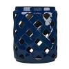 LXZSMH Blue Ceramic Garden Stool view 1