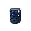LXZSMH Blue Ceramic Garden Stool view 3