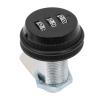 Zinc Alloy Combination Cabinet Lock for Drawers, Black view 1