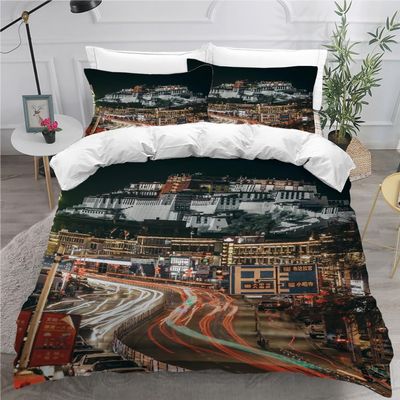 ARiXIaNg Kids’ Train Duvet Cover Set, 135 x 200 cm, 3-Piece