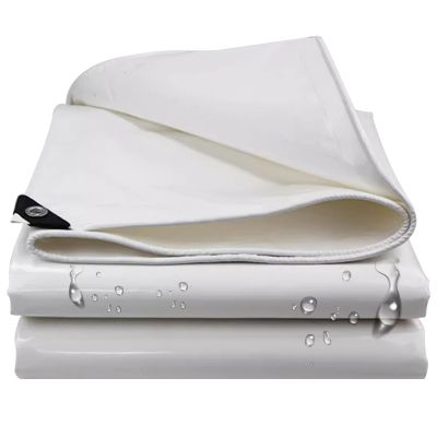 Heavy-Duty Waterproof Outdoor Tarp, 500 g/m², White, 5 x 5 m