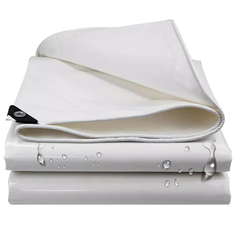 Heavy-Duty Waterproof Outdoor Tarp, 500 g/m², White, 5 x 5 m
