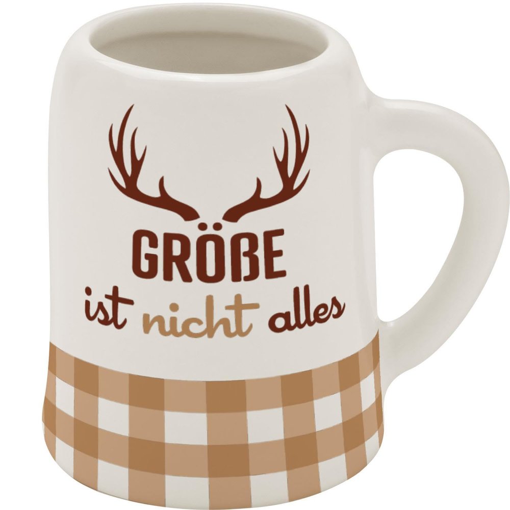 GRUSS & CO Mini Shot Jug with "Gre" Design | New Bone China, 5 cl | Funny Gift, Party, Men's Gift | 73856